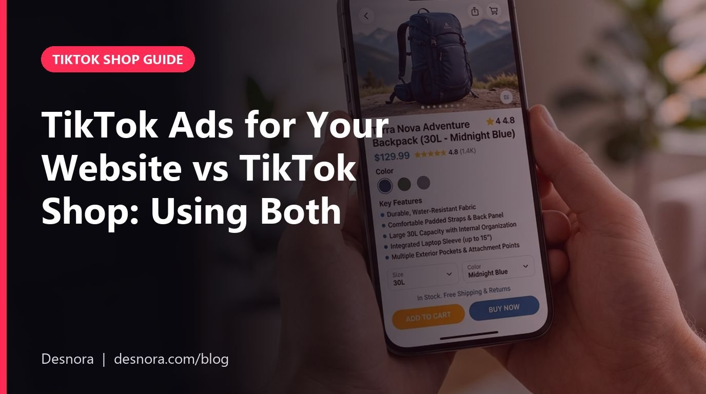 TikTok Ads for Your Website vs TikTok Shop: Using Both