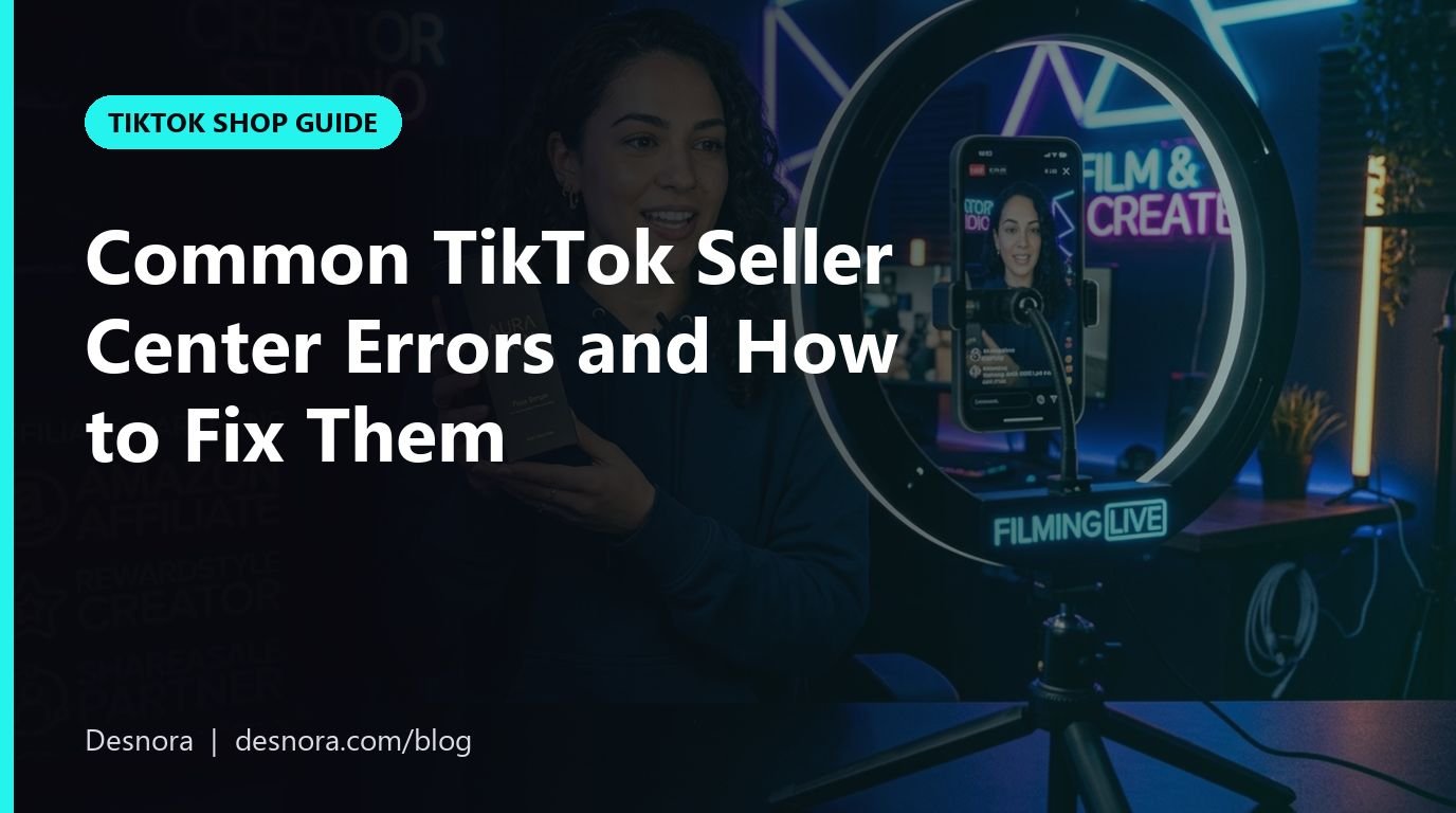 Common TikTok Seller Center Errors and How to Fix Them