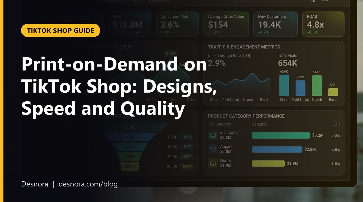 Print-on-Demand on TikTok Shop: Designs, Speed and Quality