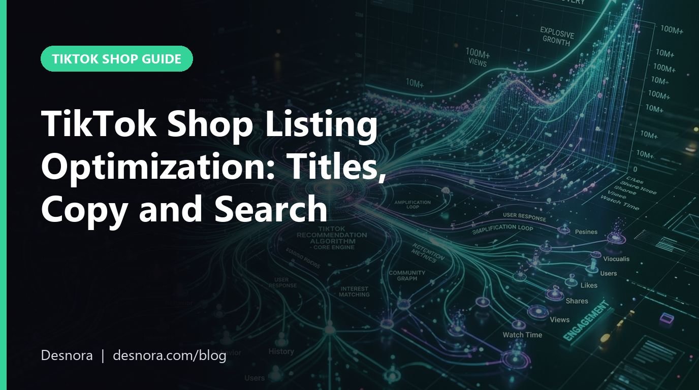 TikTok Shop Listing Optimization: Titles, Copy and Search