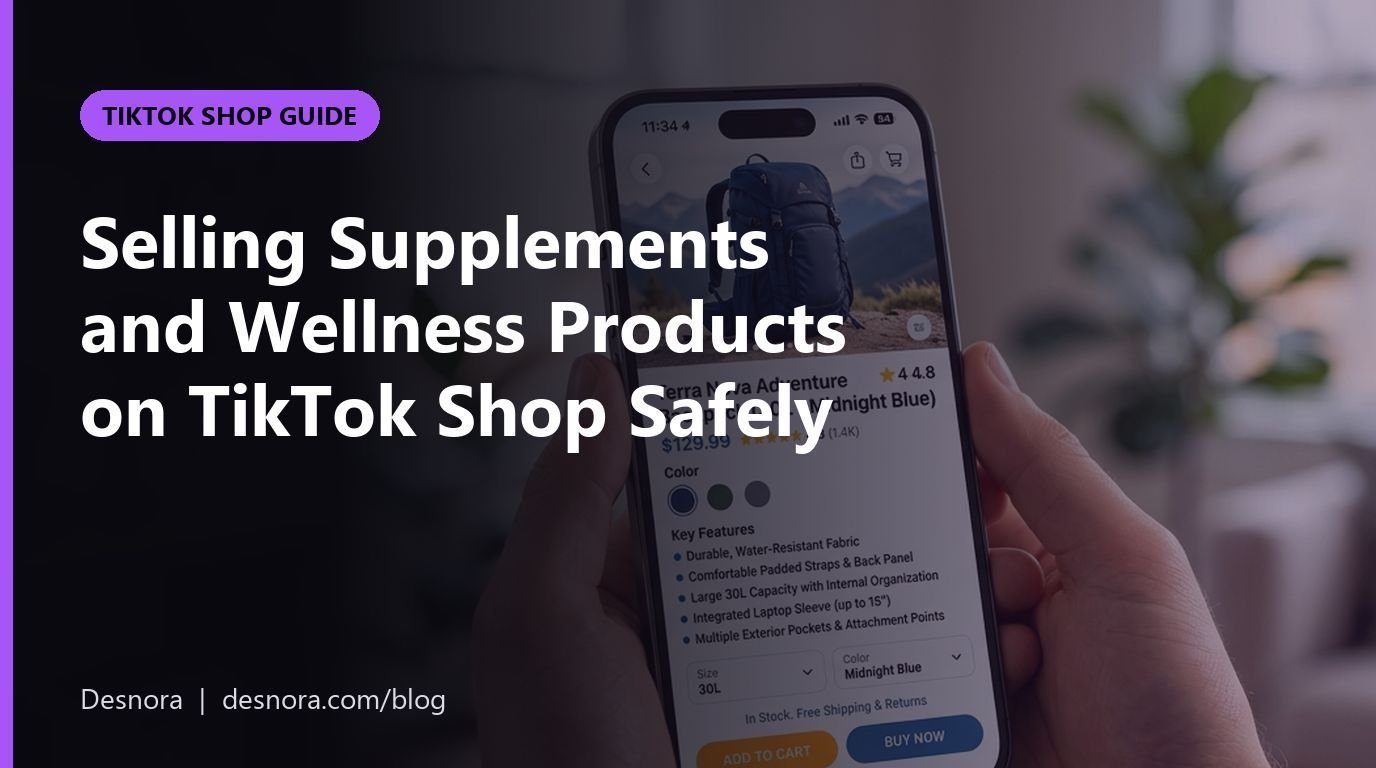 Selling Supplements and Wellness Products on TikTok Shop Safely