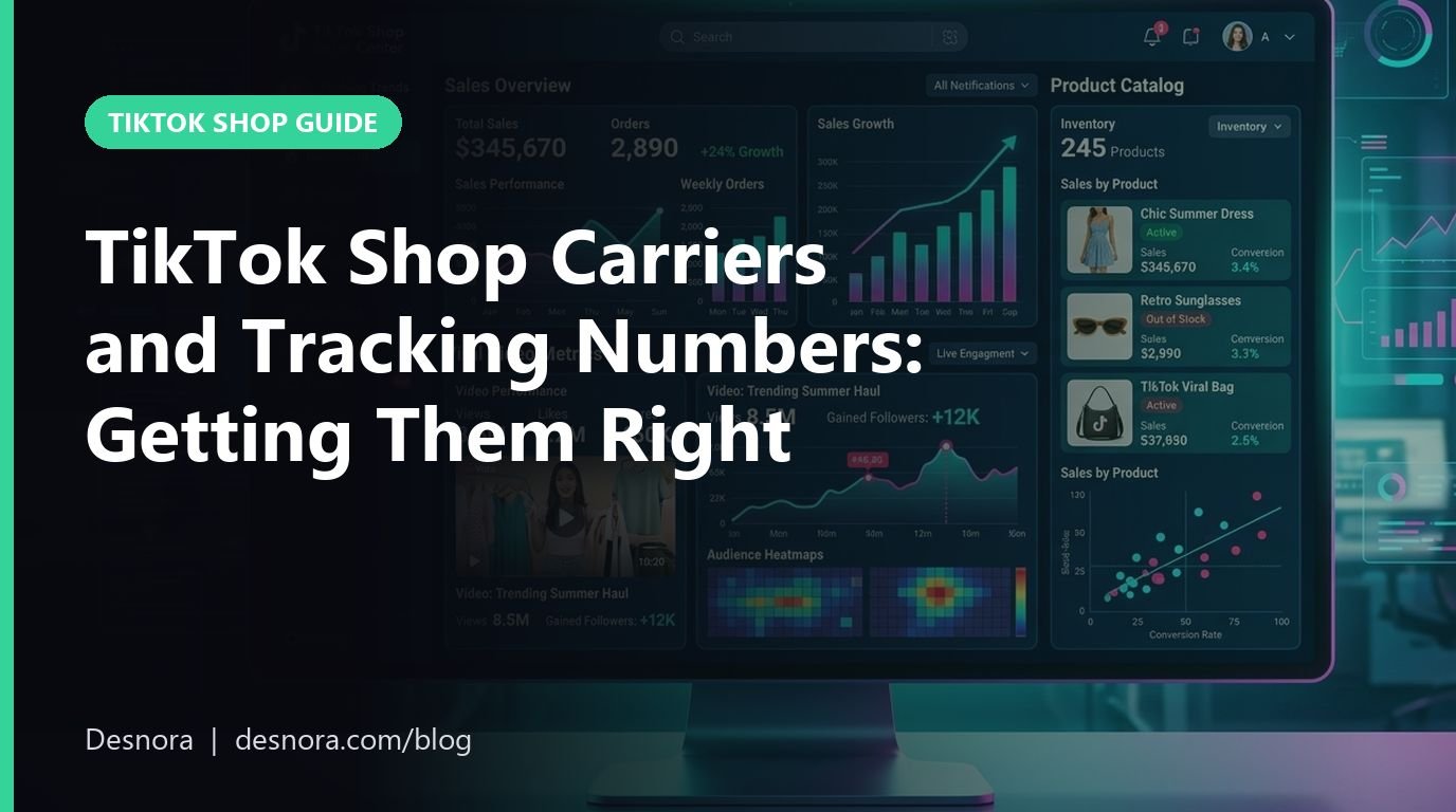 TikTok Shop Carriers and Tracking Numbers: Getting Them Right