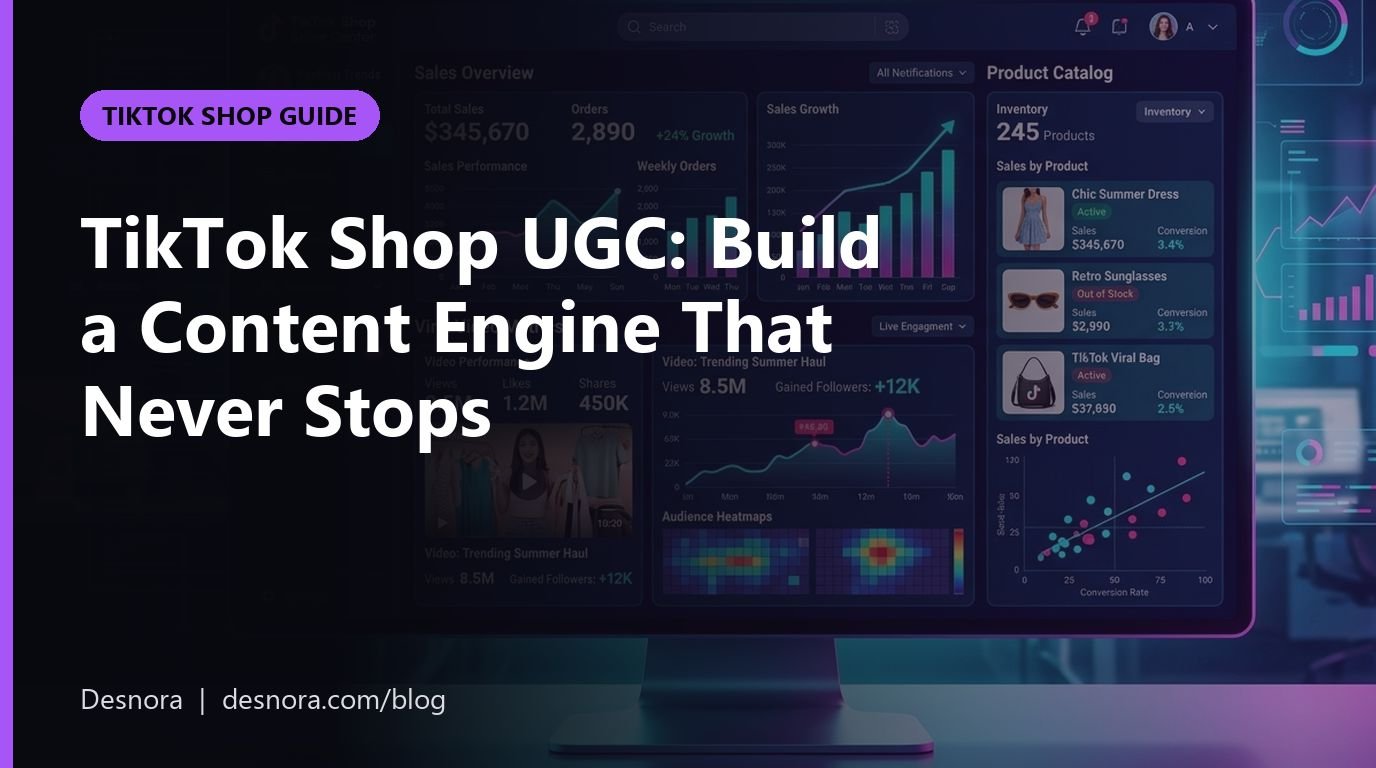 TikTok Shop UGC: Build a Content Engine That Never Stops