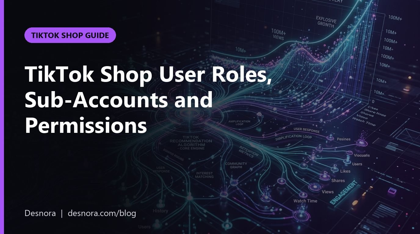 TikTok Shop User Roles, Sub-Accounts and Permissions